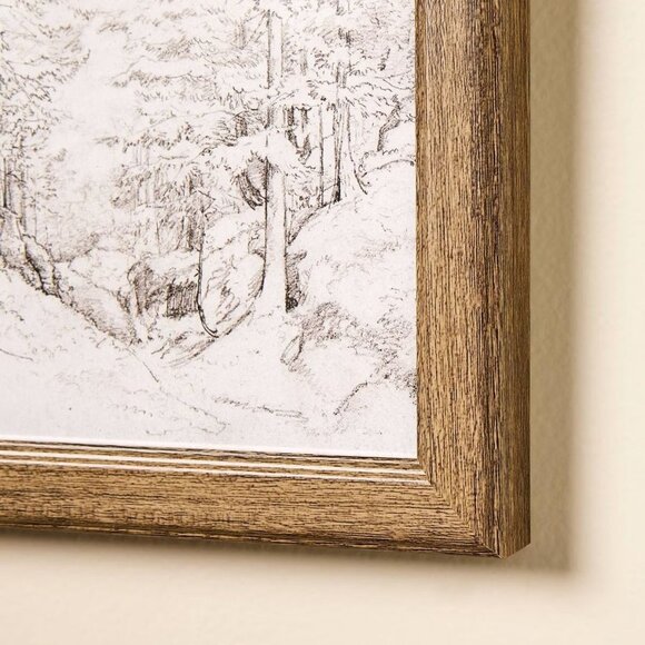 6x8 Sketched Tree Framed Wall Art – Hearth & Hand Magnolia, Christmas 2025 - Picture 3 of 4